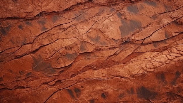 Vue de fond de texture de belles roches rouges naturelles depuis le haut hd