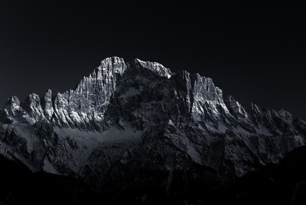 Vue de la formation rocheuse contre un ciel dégagé