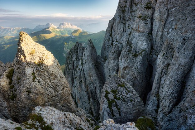 Vue de la formation rocheuse contre le ciel