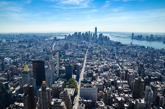 Vue grand angle du paysage urbain