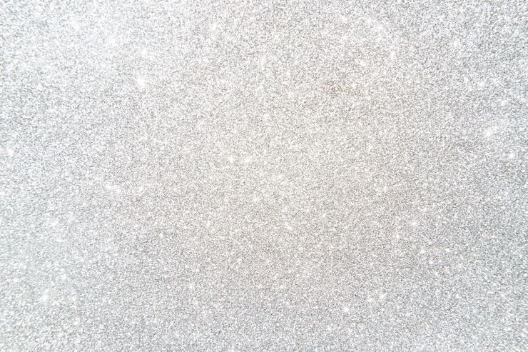 Photo vue grand angle de fond de paillettes argenté brillant