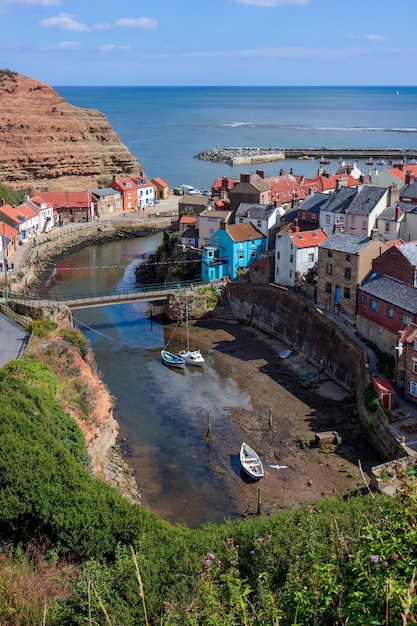 Vue grand angle de Staithes