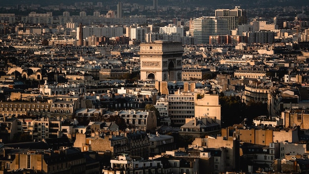 Vue à haut angle des bâtiments de la ville