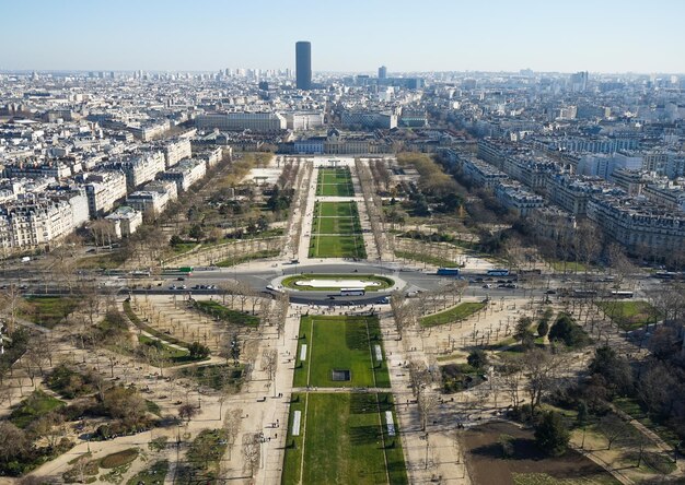 Photo vue à haut angle des bâtiments de la ville