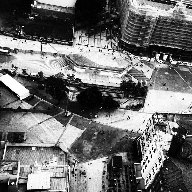 Photo vue à haut angle des bâtiments de la ville