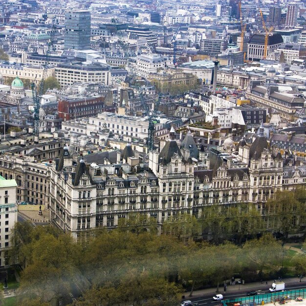 Photo vue à haut angle des bâtiments de la ville