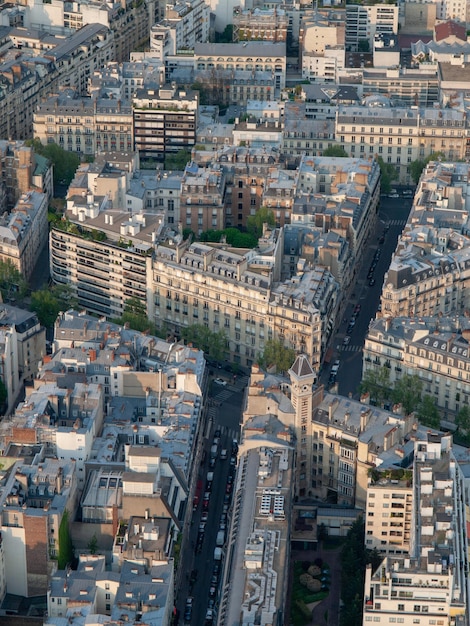 Vue à haut angle des bâtiments de la ville