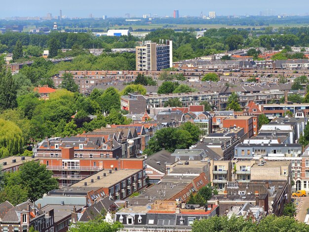 Photo vue à haut angle des bâtiments de la ville