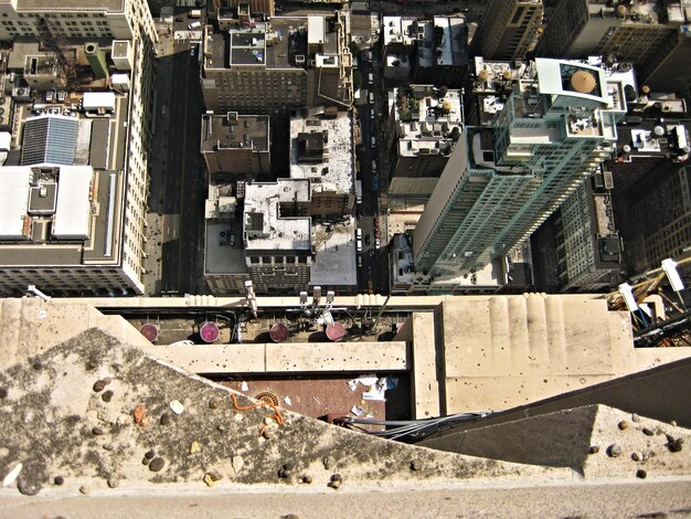 Photo vue à haut angle des bâtiments de la ville