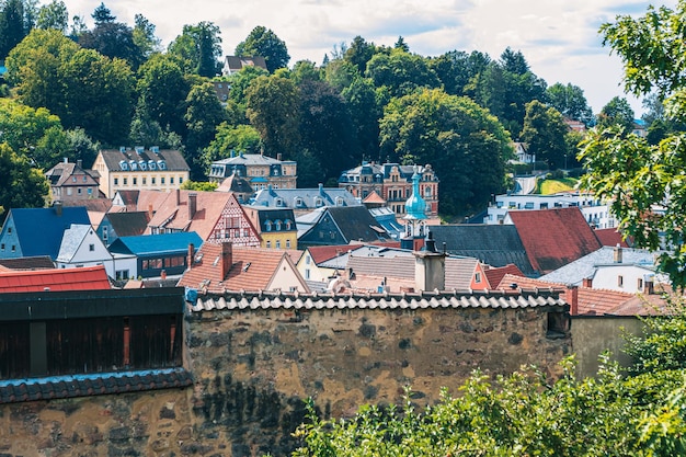 Photo vue à haut angle des bâtiments de la ville