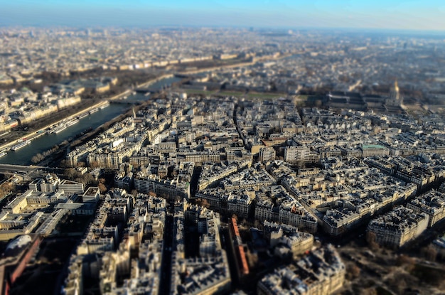 Photo vue à haut angle des bâtiments de la ville