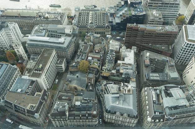 Photo vue à haut angle des bâtiments de la ville