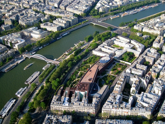 Photo vue à haut angle des bâtiments de la ville