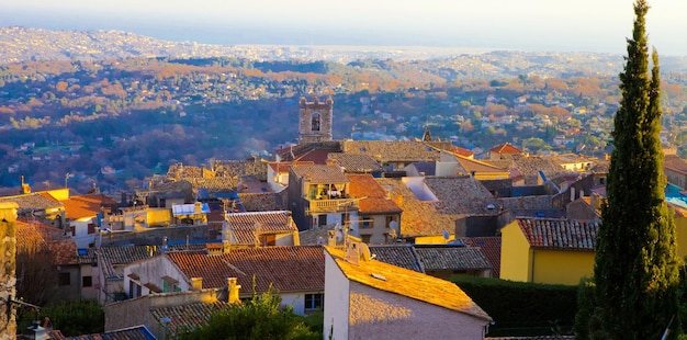Vue à haut angle des bâtiments de la ville