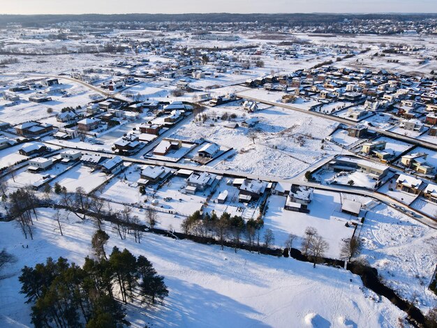 Photo vue à haut angle des bâtiments de la ville