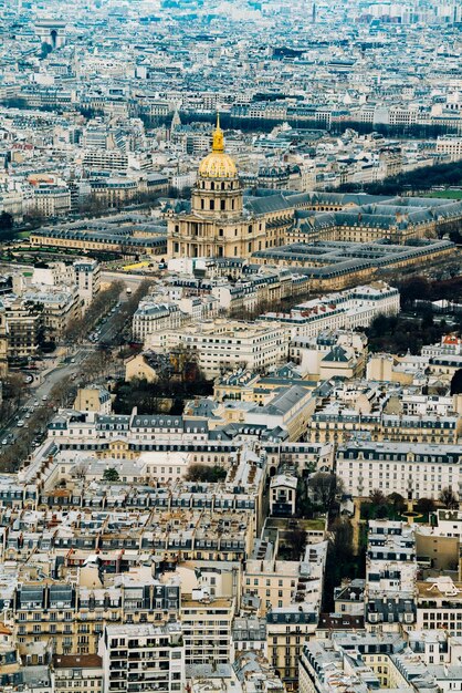 Photo vue à haut angle des bâtiments de la ville