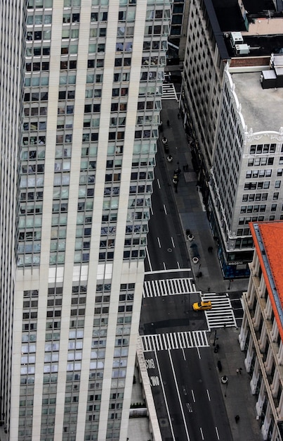Vue à haut angle des bâtiments de la ville
