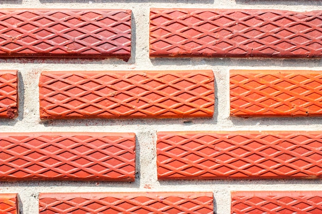 Photo vue à haut angle du mur de briques