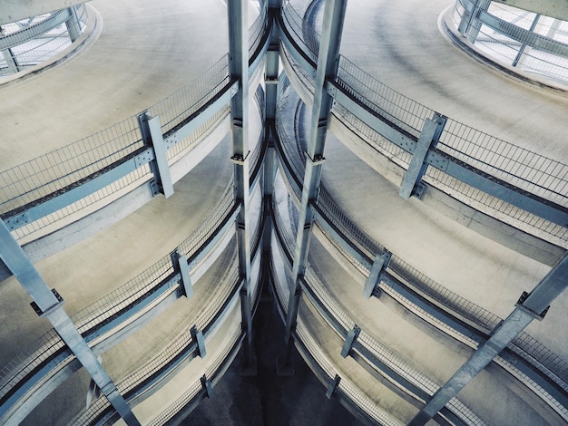 Vue en haut angle du parking