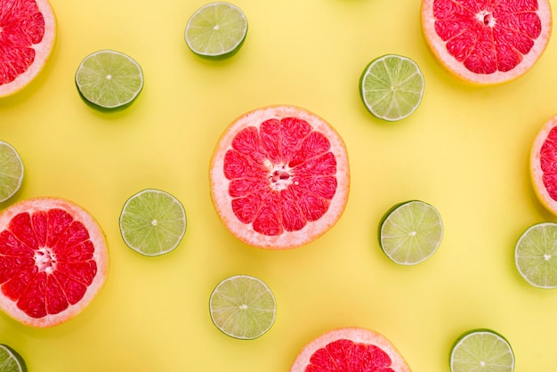 Vue à haut angle des fruits dans le récipient