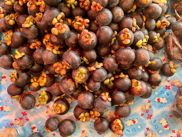 Photo vue à haut angle des fruits sur la table