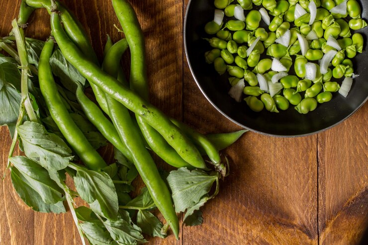 Photo vue à haut angle des légumes sur la table