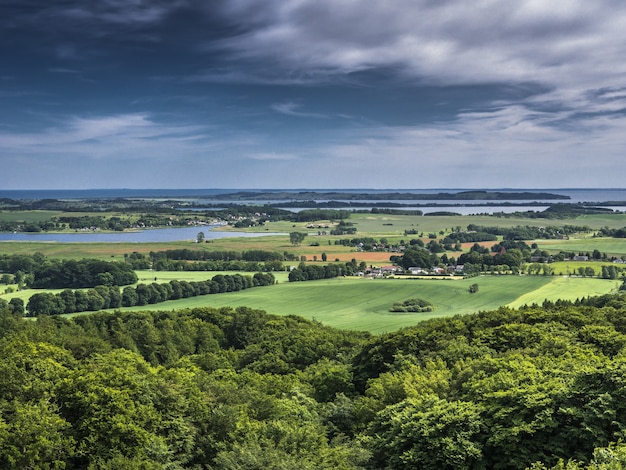 Vue d'en haut sur l'île de Ruegen