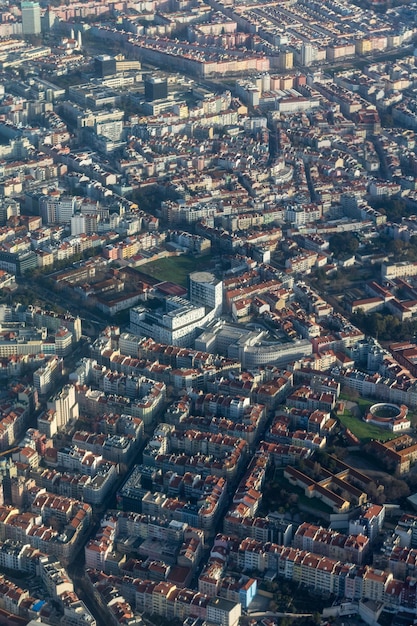 Photo vue haute angle du paysage urbain contre le ciel