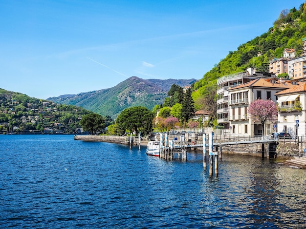 Vue HDR du lac de Côme