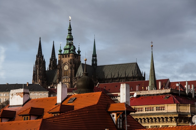 Vue de l'hiver Prague en République Tchèque