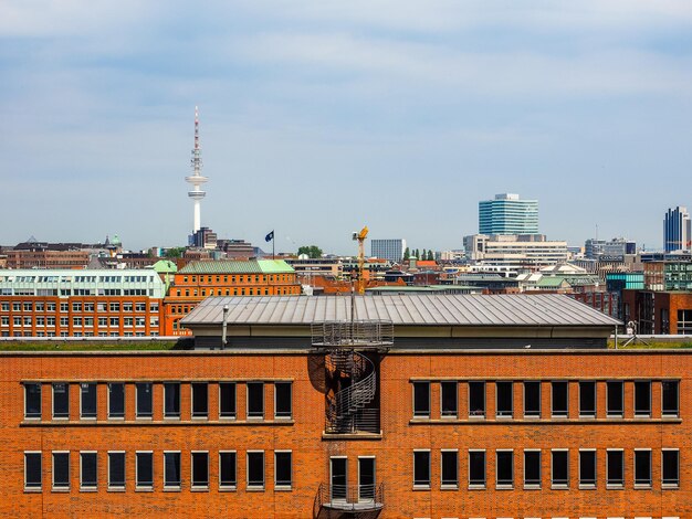 Vue d'horizon HDR Hambourg