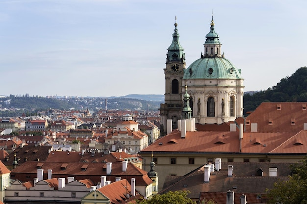 Photo vue d'horizon de prague république tchèque