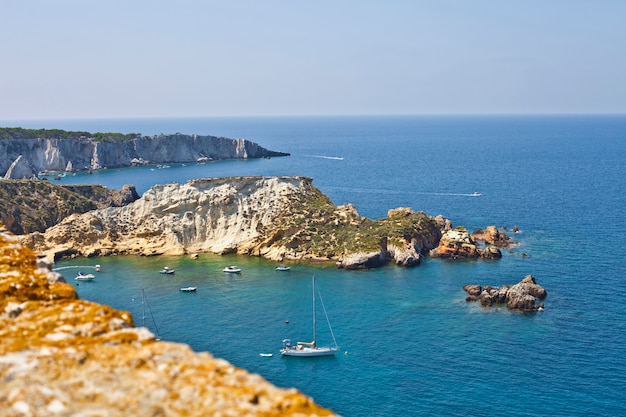 Vue sur les îles Tremiti.