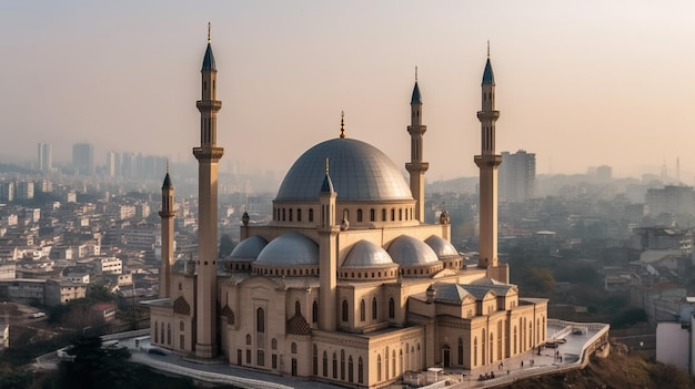 La vue imprenable sur l'architecture des mosquées