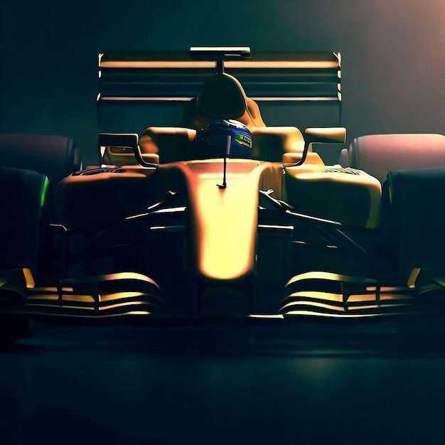 Vue imprenable sur l'avant d'une voiture de F1 par IA