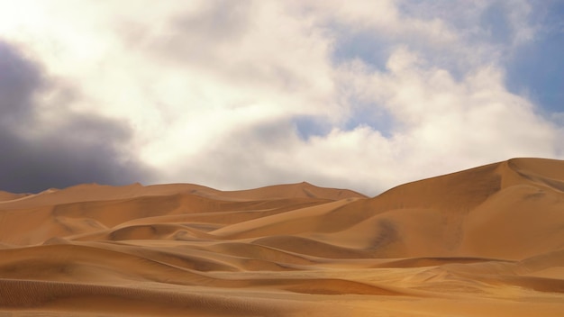 Vue imprenable sur les dunes de sable du désert du Namib Image artistique Monde de la beauté