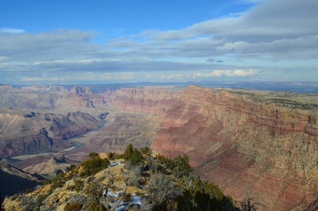 Vue Imprenable Sur Le Grand Canyon En Arizona