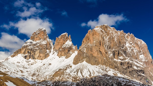 Vue imprenable sur les grands Dolomites en Italie Europe