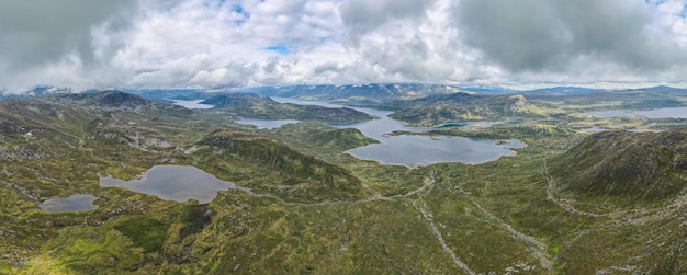 Photo une vue imprenable sur la montagne bitihorn en norvège