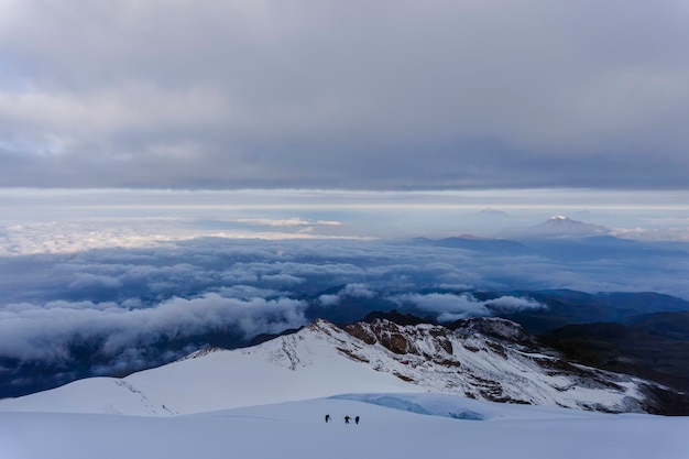 Vue imprenable sur le volcan Cayambe Equateur