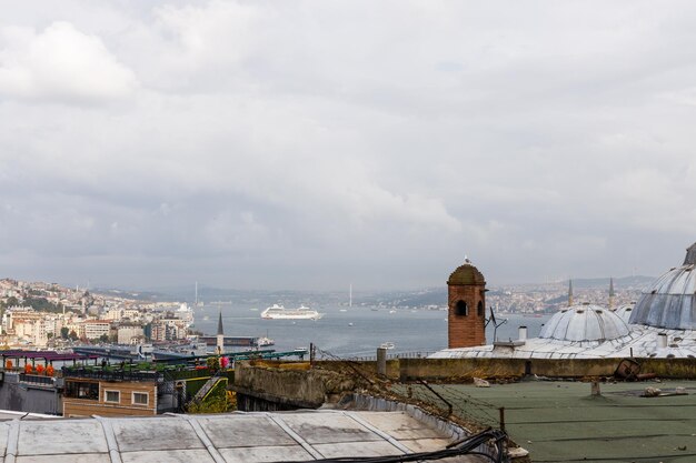 Photo vue d'istanbul depuis la corne d'or