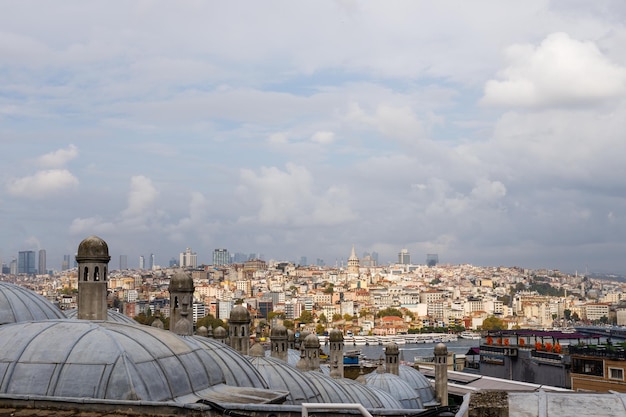 Photo vue d'istanbul depuis la corne d'or