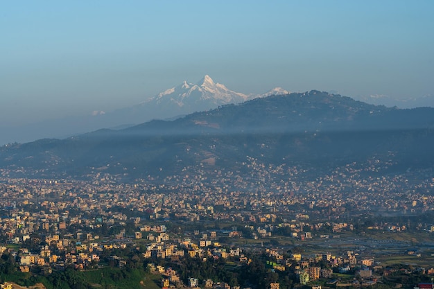 Une vue de Katmandou depuis la ville de Katmandou