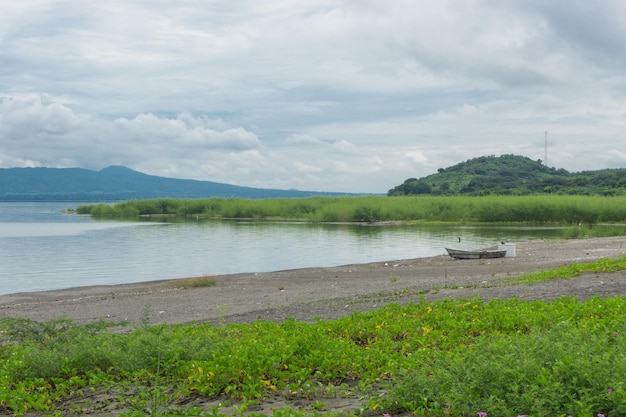 Vue Sur Le Lac Du Nicaragua Depuis Managua