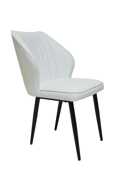 Vue latérale du fauteuil de bureau moderne isolé sur fond blanc