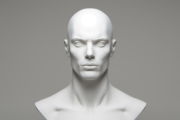 Photo vue latérale du visage d'un mannequin