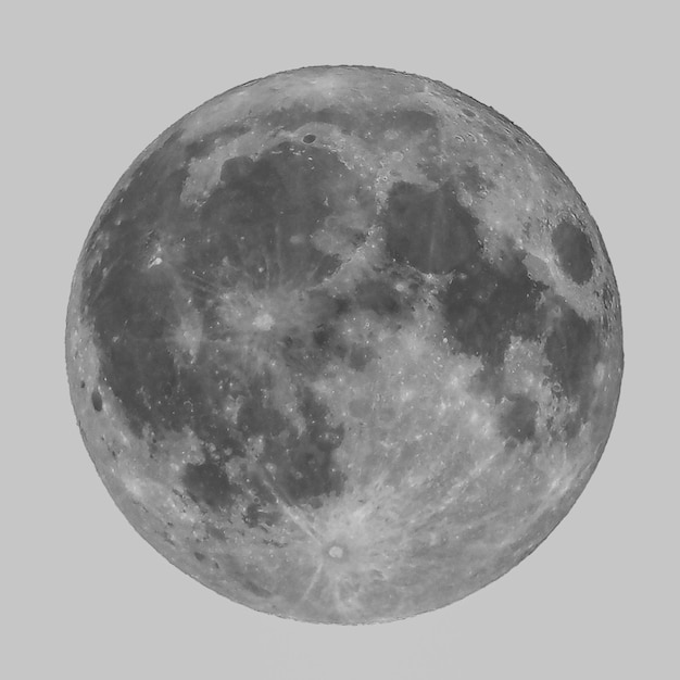 vue sur la lune
