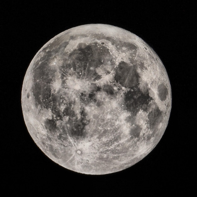 Photo vue de la lune