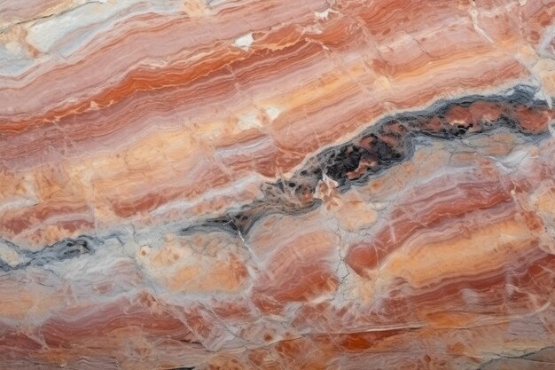 Une vue macro fascinante de la nature Un gros plan captivant de la quartzite étincelante