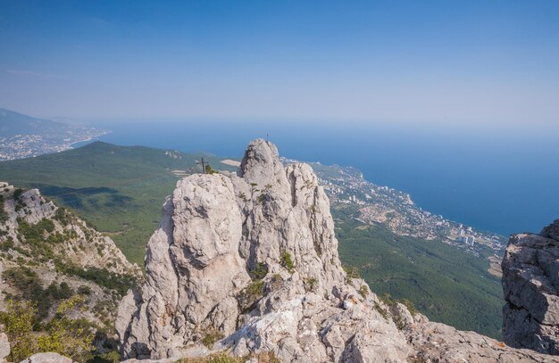 La vue magnifique de la montagne AiPetri